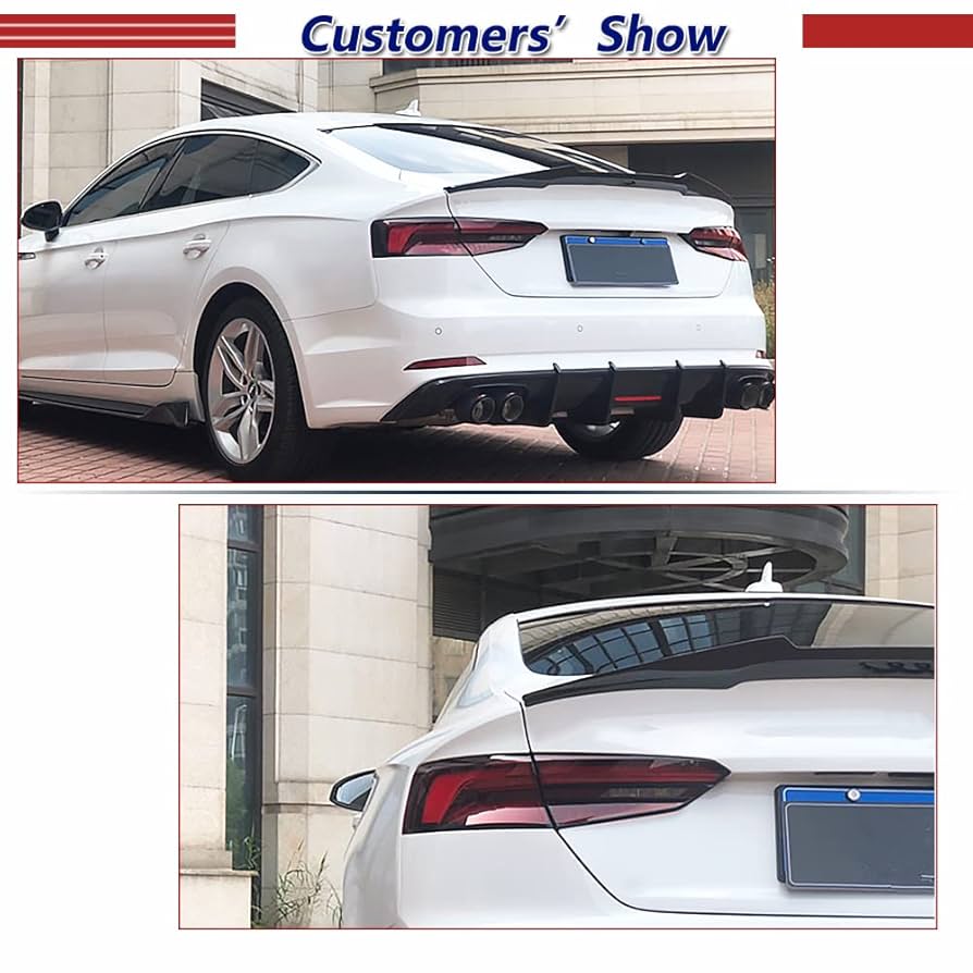 Amazon | A5 用 カーボン製 リア スポイラー for Audi アウディ